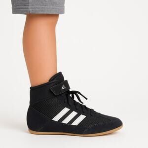 Adidas Kids Mat Wizard Wrestling Shoes – Black / White – Size 11K